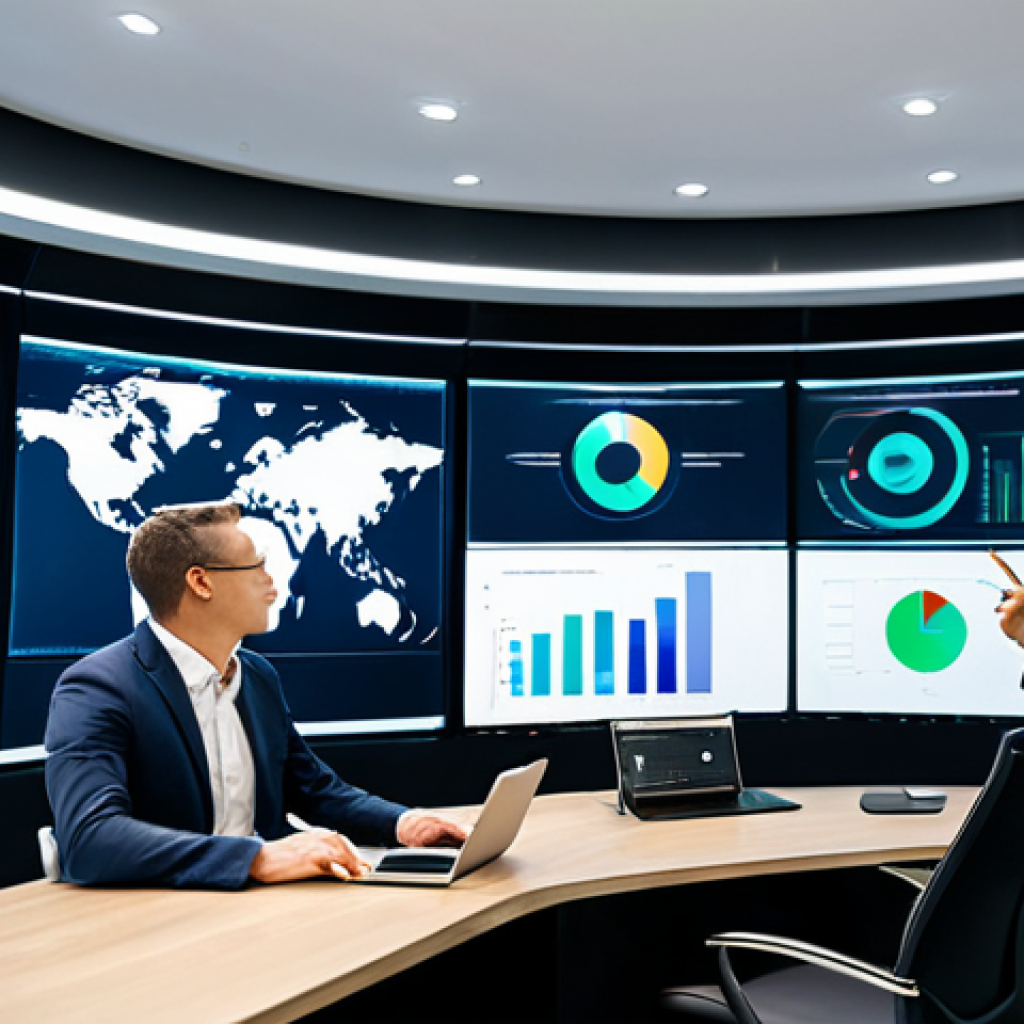 A diverse team of professional compliance experts, fully clothed in modest business suits and appropriate attire, collaborating in a futuristic, high-tech office. Large holographic screens display dynamic regulatory intelligence dashboards, complex data analytics, and predictive compliance models. The team is engaged in discussion, with one member pointing thoughtfully at a visual representation of global regulations, emphasizing strategic foresight. Professional photography, high resolution, perfect anatomy, correct proportions, well-formed hands, proper finger count, natural body proportions, safe for work, appropriate content, family-friendly.