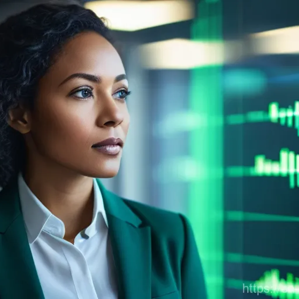 규제준수 전문가의 업무 분석 및 향후 전망 - **Prompt:** A dynamic, mid-shot image of a confident, diverse female compliance officer in her late ...