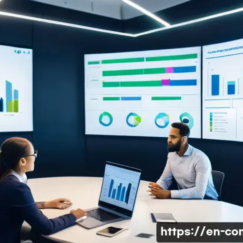 규제준수 전문가로서의 직무를 잘 수행하는 방법 - A modern corporate office setting showing a diverse group of professionals engaged in a collaborativ...